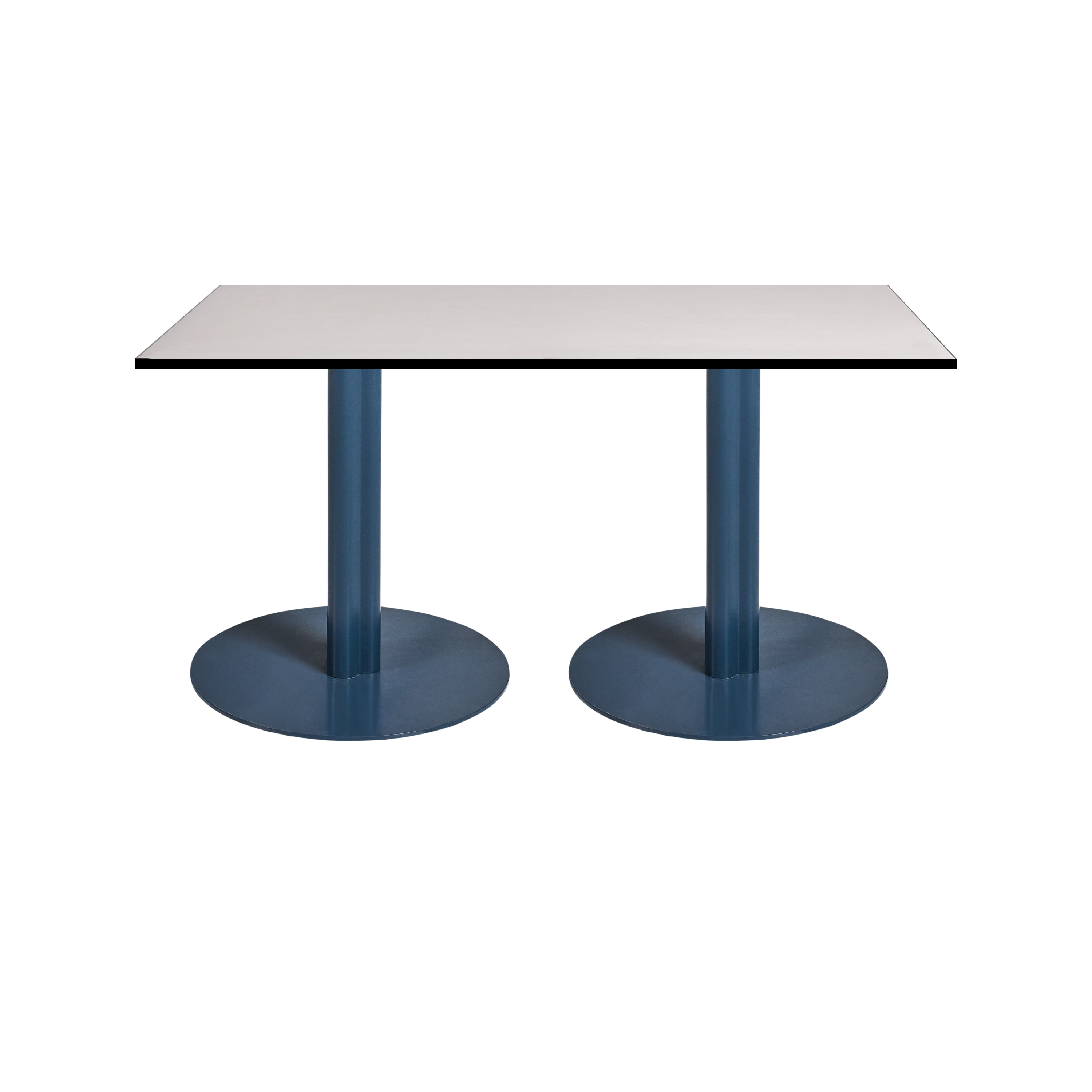 Pippa Rectangle Cafe Table - Dusk Blue Frame