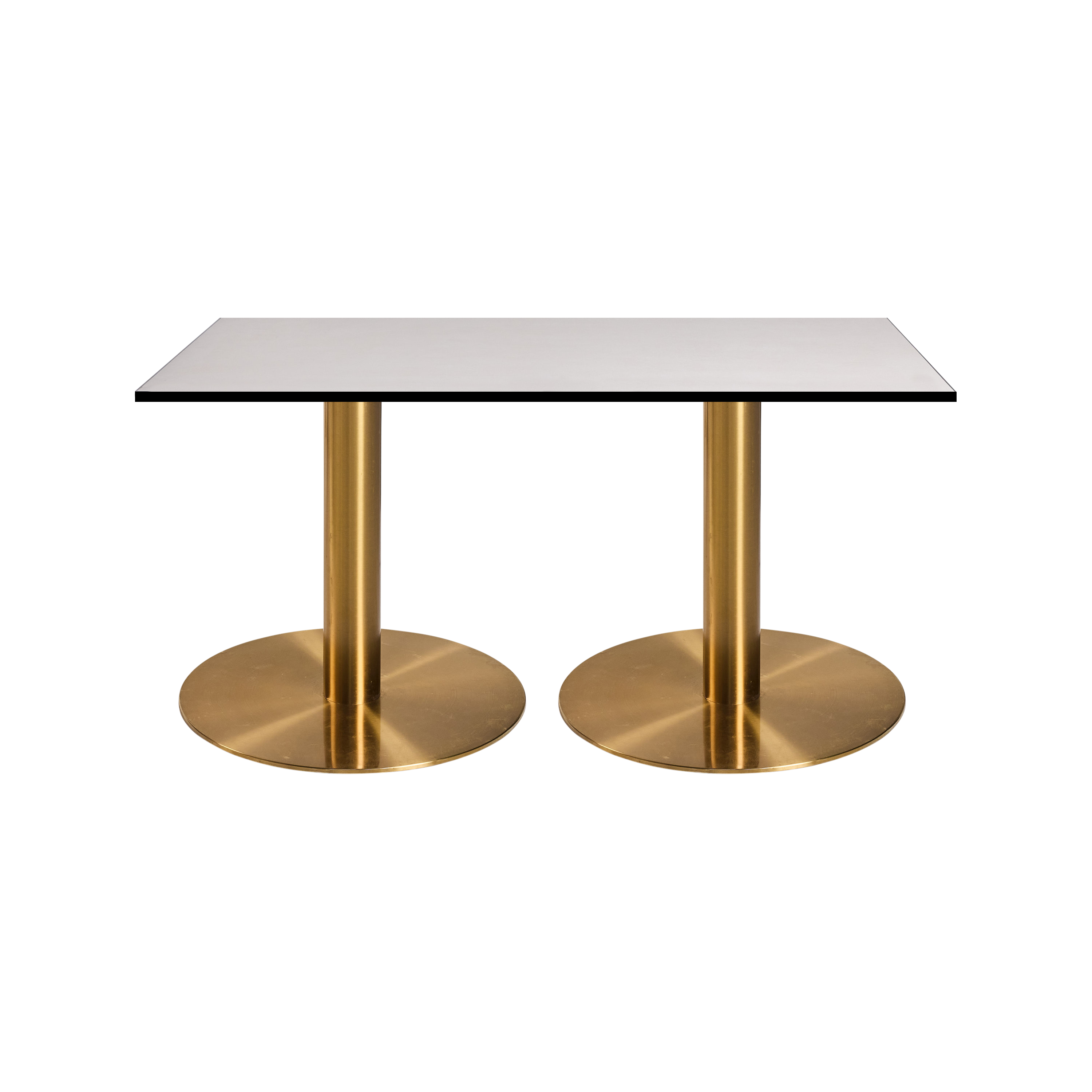 Pippa Rectangle Cafe Table - Gold Frame