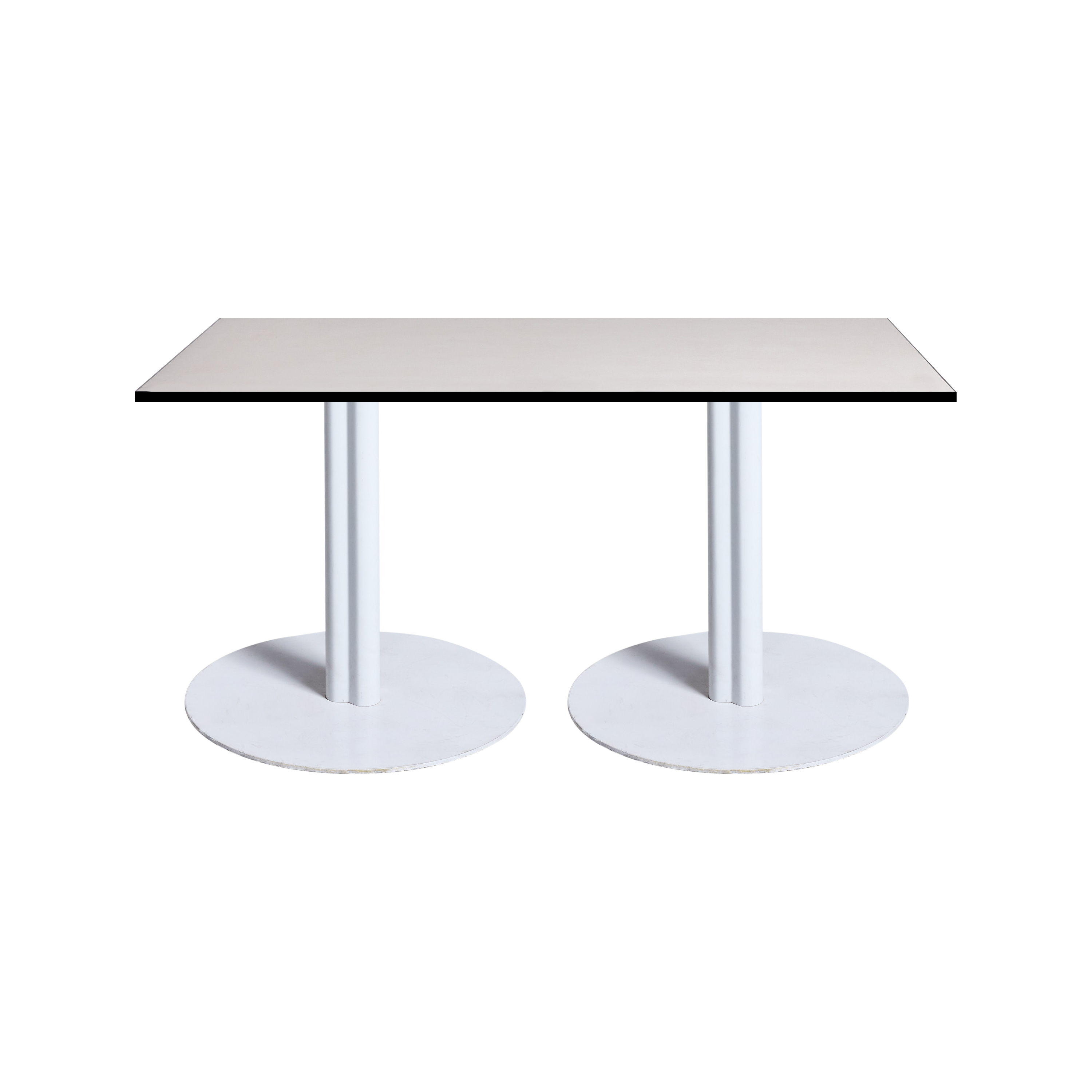 Pippa Rectangle Cafe Table - White Frame