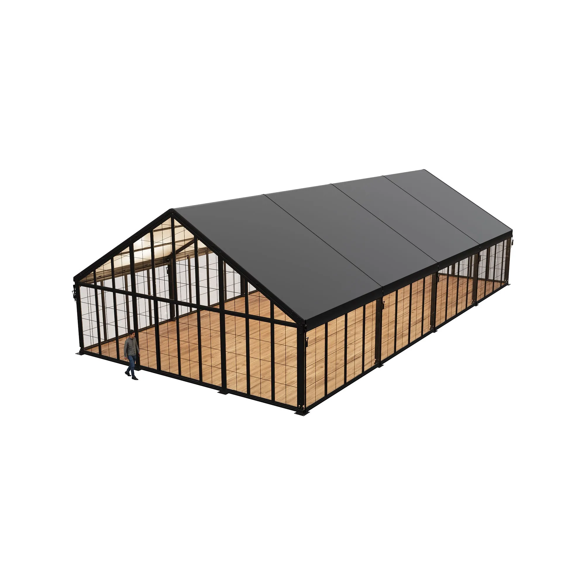 Black Roof - Vinyl Gables - Vinyl Sides