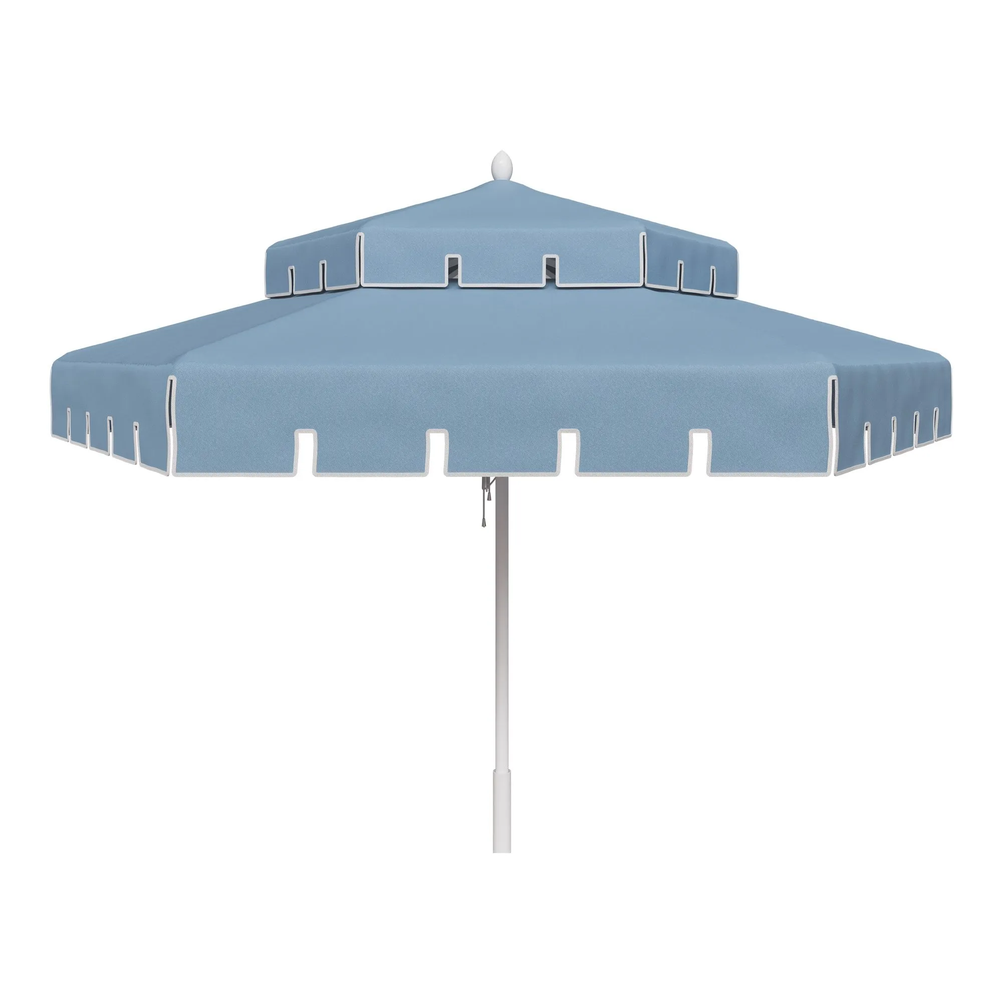 Delta Blue / White Piping